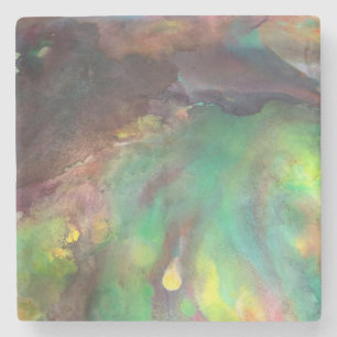 Marmor-Untersetzer mit Johnson Abstrakt Artwork Steinuntersetzer