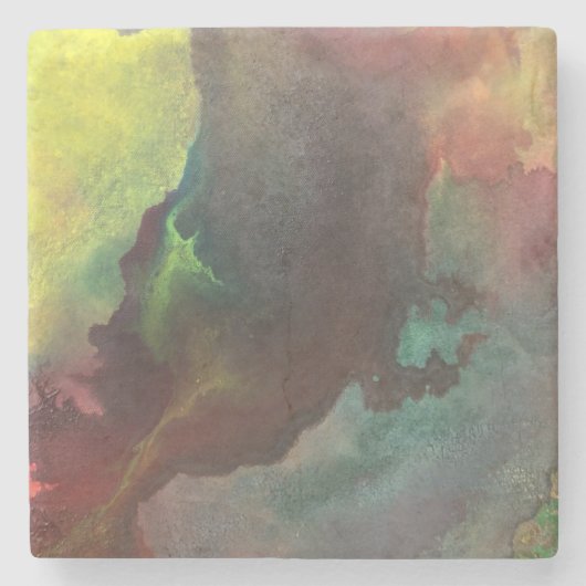 Marmor-Untersetzer mit Johnson Abstrakt Artwork Steinuntersetzer (Vorderseite)