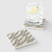 Marmor-Untersetzer Steinuntersetzer (Seitenansicht)