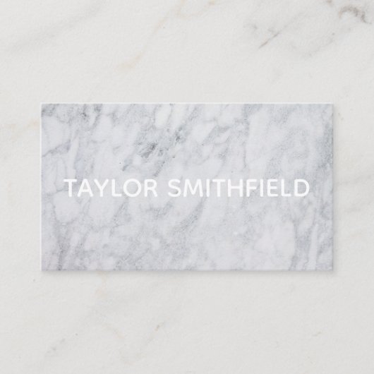 Marmor Visitenkarte (Vorderseite)