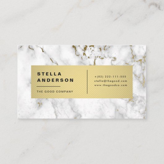 Marmor Visitenkarte (Rückseite)