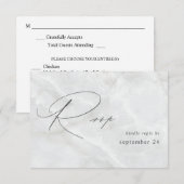 Marmor w Meal UAWG RSVP Karte (Vorne/Hinten)