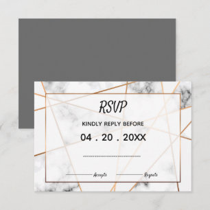 Marmor Wedding Suite Elegantes & Zeitloses UAWG RSVP Karte