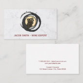 Marmor | Weinprobe | Weinkeller Sommelier Visitenkarte (Vorne/Hinten)