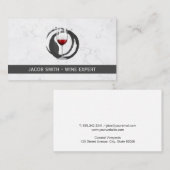 Marmor | Weinverkostung | Weinkeller Visitenkarte (Vorne/Hinten)