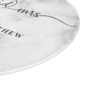 Marmor weiß mr elegante frisch geerntet schneidebrett (Ecke)