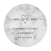 Marmor weiß mr elegante frisch geerntet schneidebrett (Vorderseite)