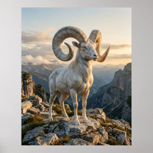 Marmor Widder Berg Stolz Poster