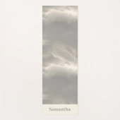 Marmor-Wolken-Textur Serene Luxus Yogamatte (Vorderseite)