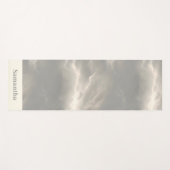 Marmor-Wolken-Textur Serene Luxus Yogamatte (Vorderseite (Horizontal))