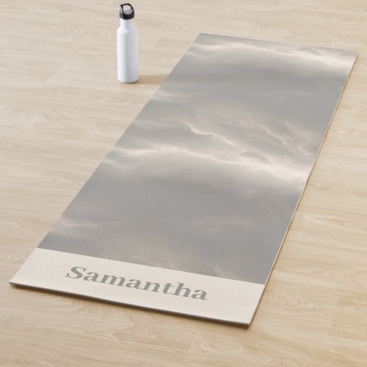 Marmor-Wolken-Textur Serene Luxus Yogamatte (Beispiel)