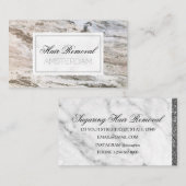 Marmor zur Haarentfernung Visitenkarte (Vorne/Hinten)