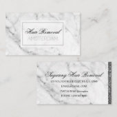 Marmor zur Haarentfernung Visitenkarte (Vorne/Hinten)