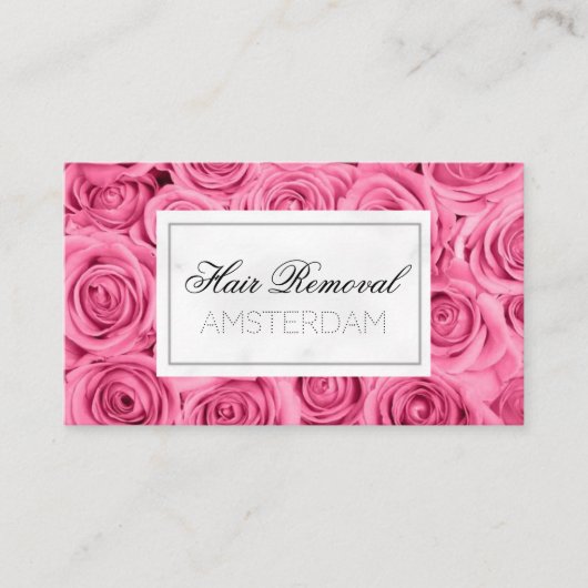 Marmor zur Haarentfernung Visitenkarte (Vorderseite)