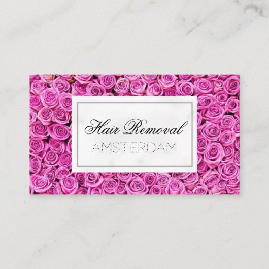 Marmor zur Haarentfernung Visitenkarte (Vorderseite)