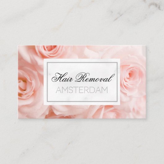 Marmor zur Haarentfernung Visitenkarte (Vorderseite)