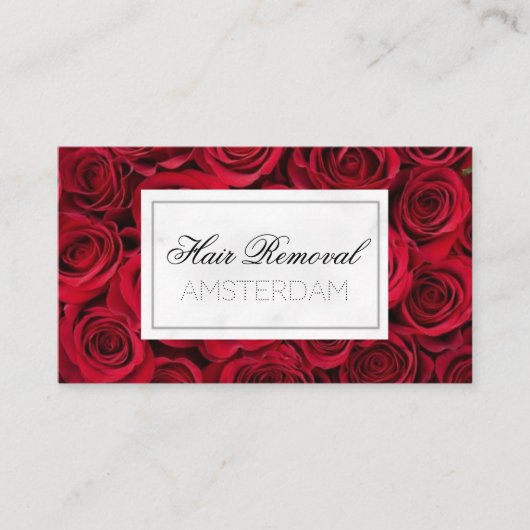 Marmor zur Haarentfernung Visitenkarte (Vorderseite)