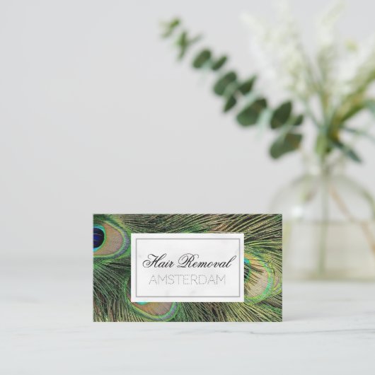 Marmor zur Haarentfernung Visitenkarte (Stehend Vorderseite)