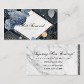 Marmor zur Haarentfernung Visitenkarte (Vorne/Hinten)