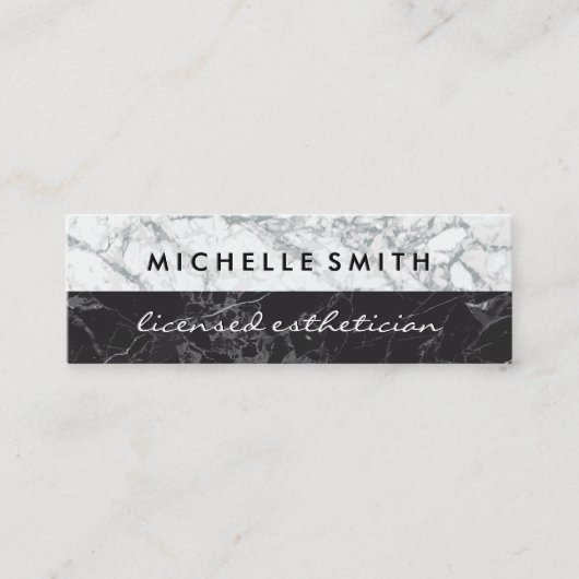 Marmor Zwei Tone Mini Visitenkarte (Vorderseite)