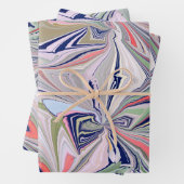 Marmorabstraktes Design Geschenkpapier Set (Beispiel)
