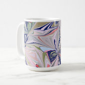 Marmorabstraktes Design Kaffeetasse (Vorderseite Links)