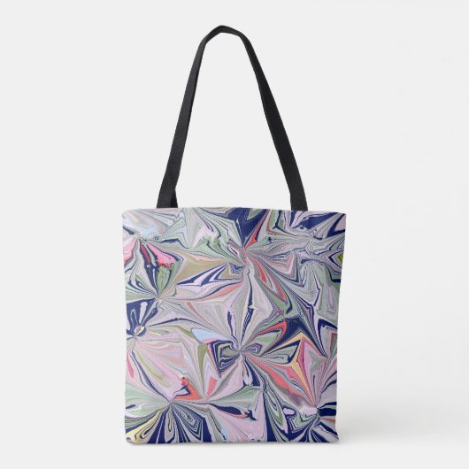 Marmorabstraktes Design Tasche (Rückseite)