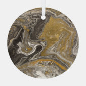 Marmoracrylat, naturinspirierte Textur. Ornament Aus Glas (Rückseite)