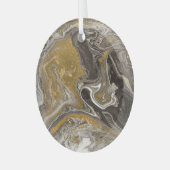 Marmoracrylat, naturinspirierte Textur. Ornament Aus Glas (Vorderseite links)