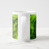 Marmorähnliche Textur in hellgrün Jumbo-Tasse (Rückseite)