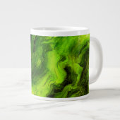 Marmorähnliche Textur in hellgrün Jumbo-Tasse (Vorderseite Rechts)