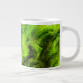 Marmorähnliche Textur in hellgrün Jumbo-Tasse (Rechts)