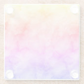 Marmorähnliche Textur in rosa und Lila Glasuntersetzer (Rückseite)