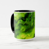 Marmorartige Textur in hellgrüner Farbe Tasse (Vorderseite Links)