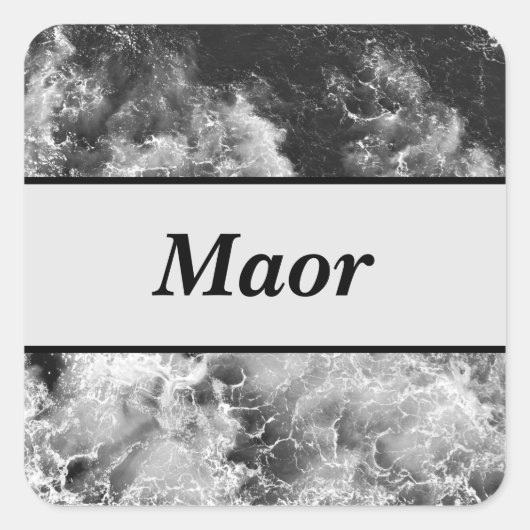 Marmoraufkleber Quadratischer Aufkleber (Vorderseite)