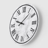 Marmoraussehen römische Zahlen Große Wanduhr (Winkel)
