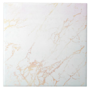 Marmoraussehen Rose Gold Weiße Tile Fliese