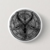 MarmorBaphomet Knopf Button (Vorderseite)
