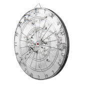 Marmorbeschaffenheit Dartscheibe (Vorderseite rechts)