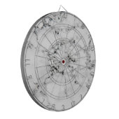 Marmorbeschaffenheit Dartscheibe (Vorderseite Links)