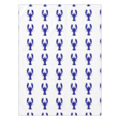 Marmorblau an der weißen Küste Dekoration Tischdecke (Vorderseite)