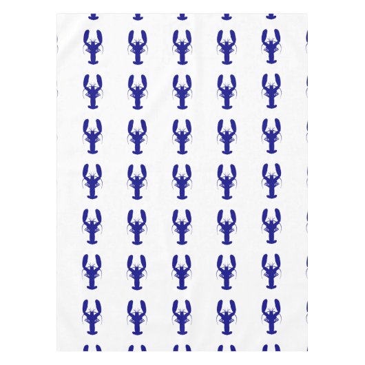 Marmorblau an der weißen Küste Dekoration Tischdecke (Vorderseite)