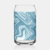 Marmorblau Dosenglas (Rechts)