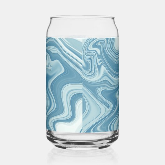 Marmorblau Dosenglas (Rechts)