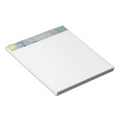 Marmorblau, goldfarbener Alkoholtink Abstrakte Kun Notizblock (angewinkelt)