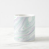 Marmorblau Lila grün Kaffeetasse (Mittel)