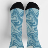 Marmorblau Socken (Oben)