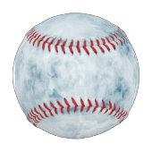 Marmorblau Textur Hintergrund Baseball (Vorderseite)