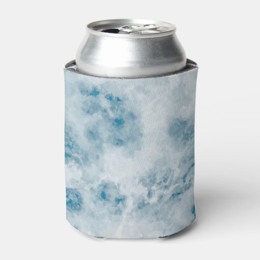 Marmorblau Textur Hintergrund Dosenkühler (Kanne Vorderseite)