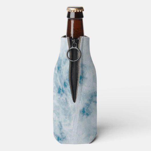 Marmorblau Textur Hintergrund Flaschenkühler (Flasche Rückseite)